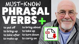 20 MUSTKNOW Speaking Phrasal Verbs to Build Your Vocabulary | TOTAL English Fluency
