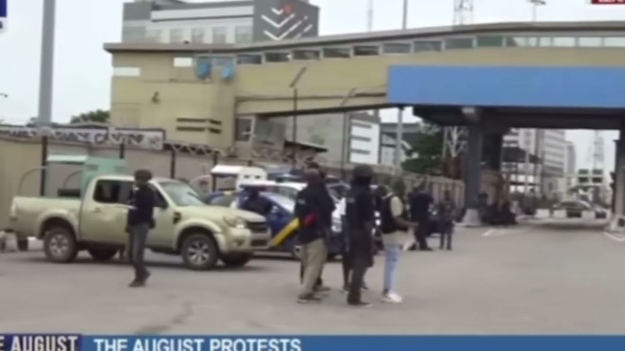 PROTEST DAY : LEKKI TOLLGATE  THIS MORNING, LAGOS NIGERIA