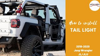 2018 - 2020 Jeep Wrangler Jl/Jlu How To Install Autofree Led Tail Light Sequential Turning & Drl