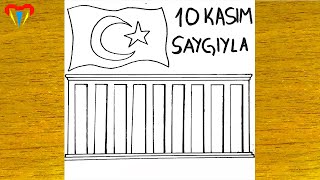 10 Kasim Atatürkü Anma Resmi̇ Çi̇zi̇mi̇ - Anitkabi̇r Çi̇zi̇mi̇ Kolay