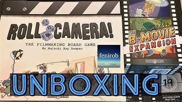 Roll Camera Board Game: B-Movie Expansion | Unboxing (No Talking)
