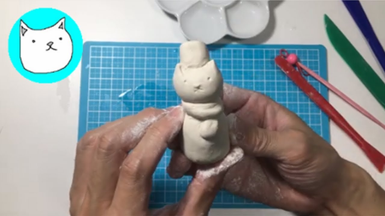 石粉粘土作り方 雪ダルマ 19年11月23日 Youtube