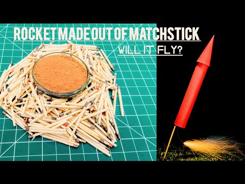Match-stike rocket will it work? #experiment #science #rocket