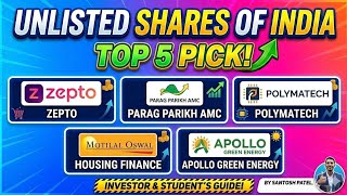 Top 5 Unlisted Shares in India 2026 🔥 Zepto, Polymatech & More | Next Multibagger Stocks