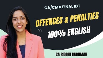 CA/CMA FINAL IDT - Offences and Penalties - 100% English