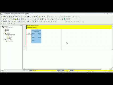OMRAN PLC CX-PROGRAMMER [ CREATED FUNCTION BLOCK ] .