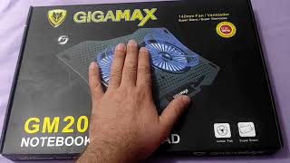 مروحة تبريد الابتوب جيجا ماكس هتحميه من حر الصيف Gigamax cooling fan for laptop