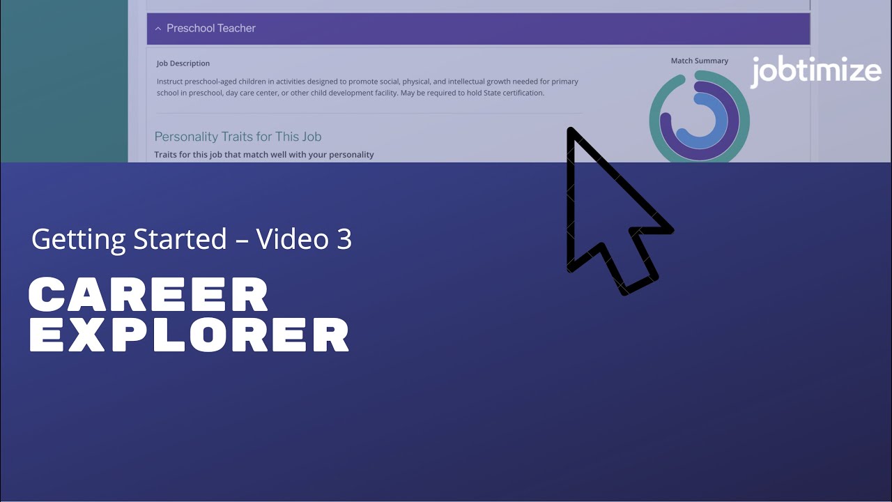 Getting Started Tour 3: Jobtimize Career Explorer - YouTube