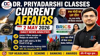 🔥 Daily Current Affairs 2026 | Important Questions for UPSC SSC Railway | Dr Priyadarshi Classes