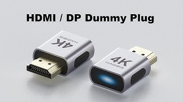 Hagibis 4K HDMI Dummy Plug Emulator Plug Headless Ghost Display Adapter Virtual Display Emulator