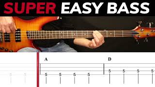 Ride A White Swan - T. Rex | BEGINNERS BASS | Scrolling Tabs