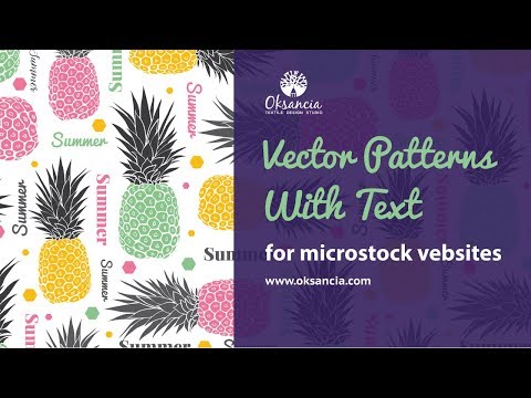 How to create vector patterns with text in Adobe Illustrator.