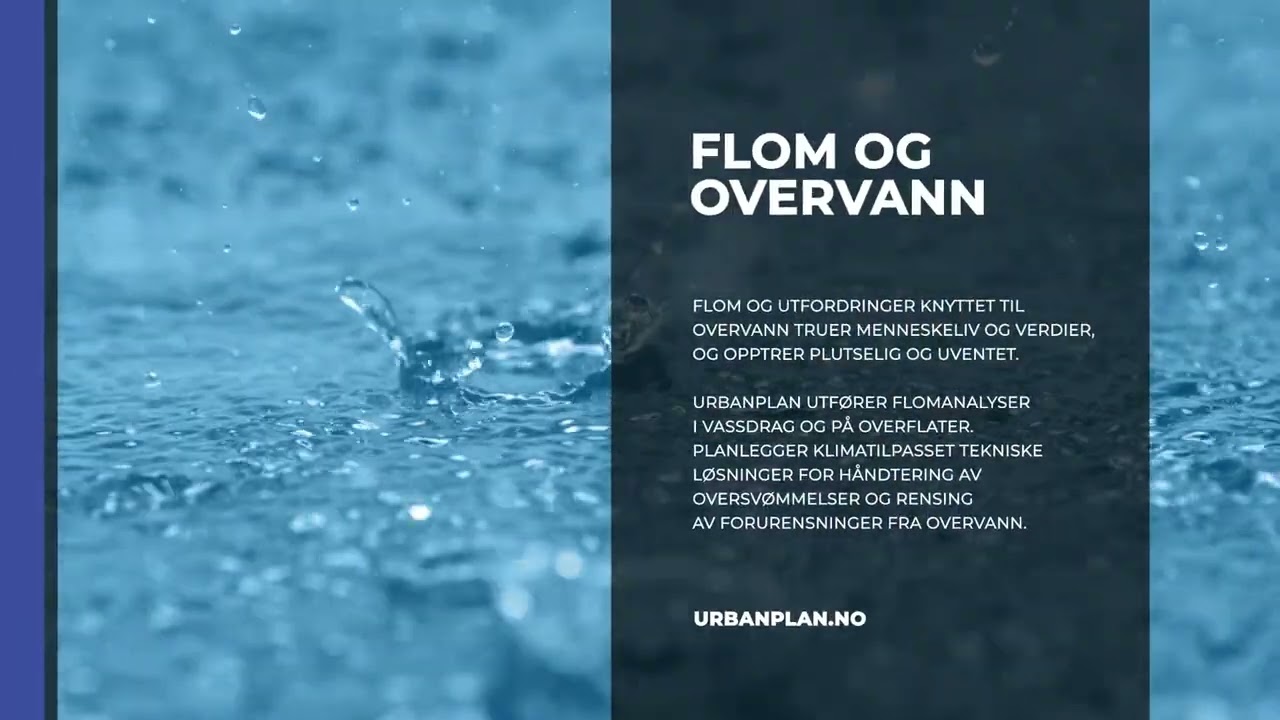 OVERVANN -  Urbanplan utarbeider overvannsrapporter for ditt byggeprosjekt