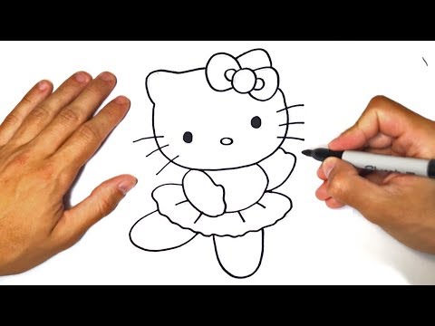 How to draw Hello Kitty | Hello Kitty Easy Draw Tutorial