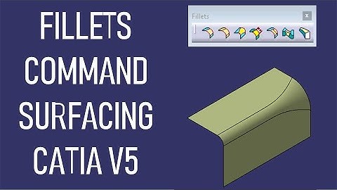 How to Use Fillet in Surface Design – CATIA V5 Tutorial