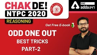 Odd One Out (Best Tricks) (Part 2) | RRB NTPC Reasoning | Chak De NTPC