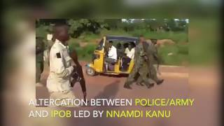 Altercation Between Nigerian Police Army/Police And IPOB Led By Nnamdi Kanu