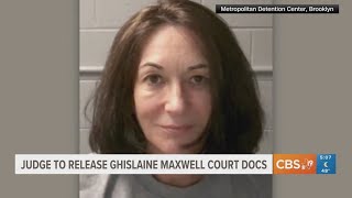 Judge to release Ghislaine Maxwell court documents