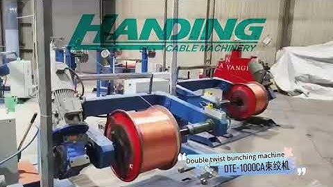 HANDING DTE-1000CA Double Twist Bunching Machine Running in Action!