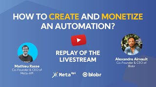 REPLAY webinar: How to create and monetize an automation