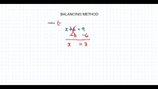Balancing method on different arithmetic operations |Addition subtration multiplication division