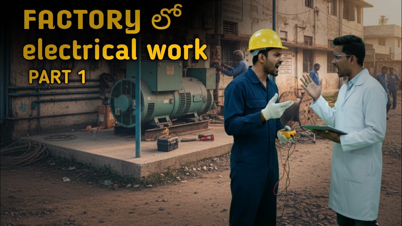 Factory లో electrical work 
