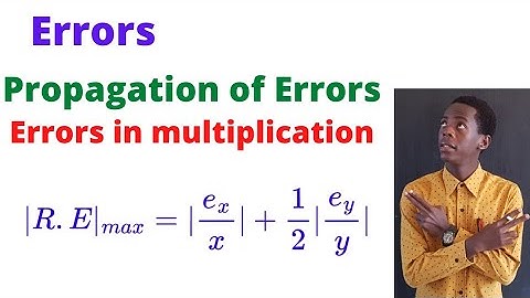 Propagation of errors in product with square roots........#africastruggle.