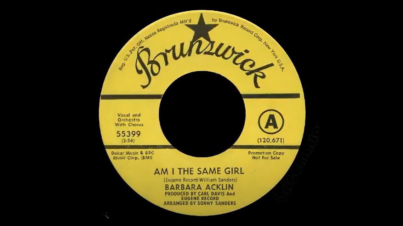 Barbara Acklin - Am I The Same Girl - UK MCA Records Published 1968 ...