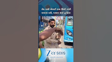 રાજકોટમાં રોડ વચ્ચે એસટી બસ ઊભી રાખી બબાલ કરી, અન્ય રાહદારીઓ અટવાયા, ડ્રાઈવર-કંડક્ટરનો વીડિયો વાયરલ