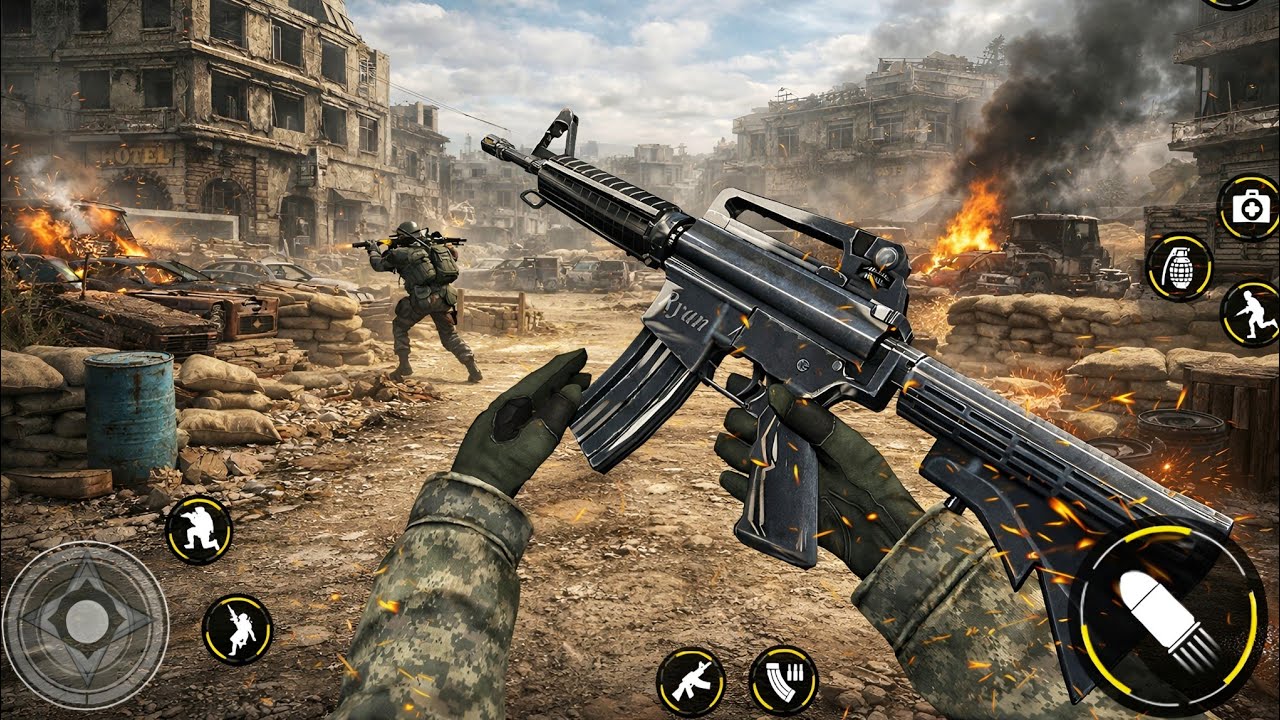 Real Commando Shooting Game _ Android GamePlay #3 - YouTube