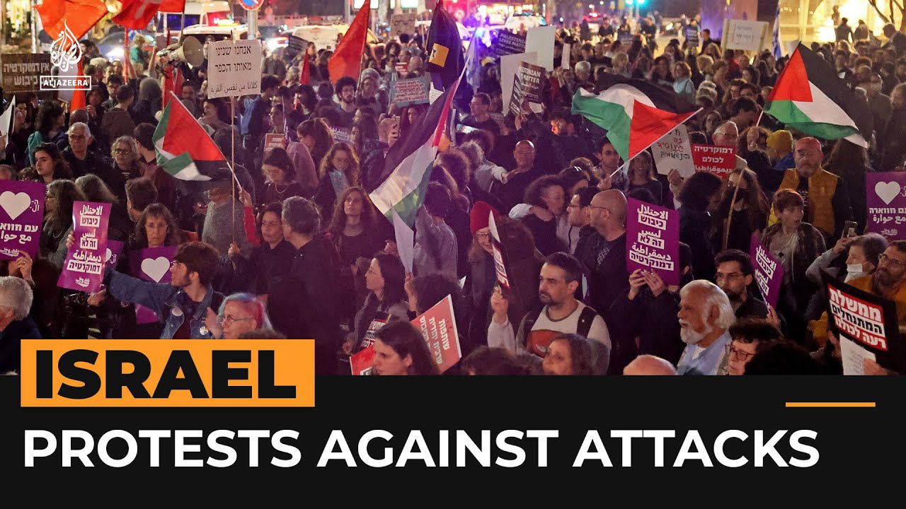 إسرائيليون يحتجون على هجمات المستوطنين على الفلسطينيين | قناة الجزيرة الإخبارية