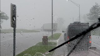 Is He Backing Down A On Ramp In A Thunderstorm // More Iowa Tornadoes