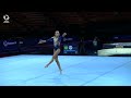 Sabrina MANECA-VOINEA (ROU) - 2022 junior European bronze medal, floor