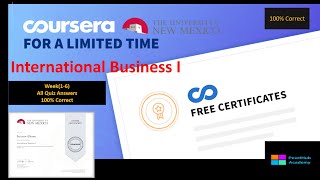 International Business I Coursera Quiz Answers week(1-6), All Quiz Answers | 100% Correct