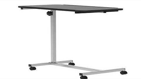 A must-have product! Homcom Side Table with Wheels with Adjustable Height 77X40X76-100 cm Black