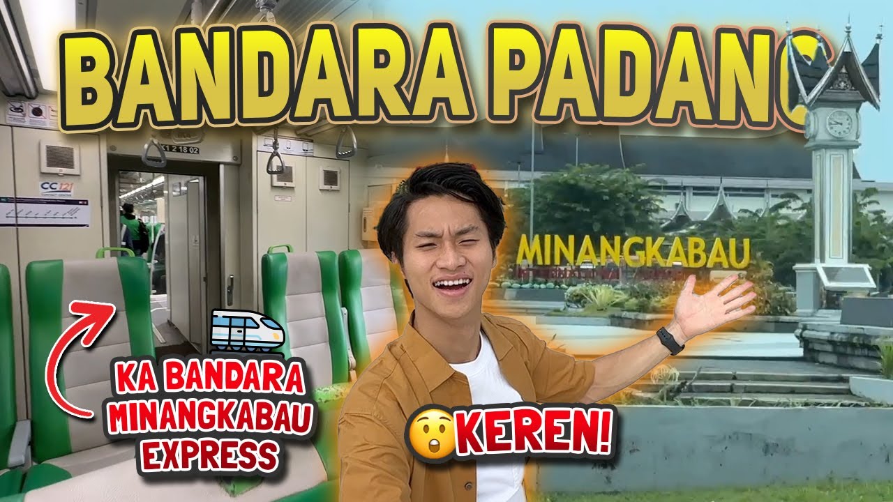 Bandara TERUNIK di Sumatra😱⁉️ tapi Kereta Bandaranya kok BEGINI sih⁉️KA Minangkabau Express 🚂✈️