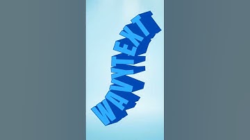 3D curve text made in Canva #typography #texteffect #canvatutorial