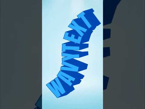 3D curve text