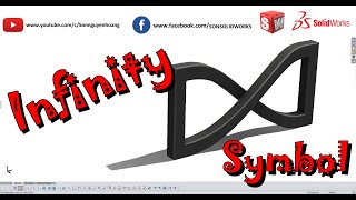 [Tutorial] SOLIDWORKS Infinity Symbol // Vẽ hình vô cực
