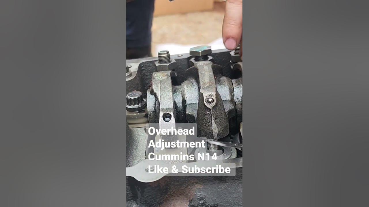 How to run overhead adjustment on cummins n14 youtube