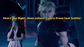 Final Fantasy VII Remake - Hard mode MP recovery exploit