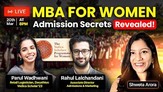 🔴 MBA for Women Without CAT || Vedica Scholars Admission Secrets Revealed!