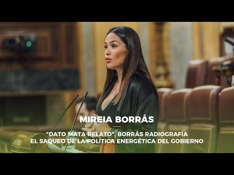 "Dato mata relato", Borrás radiografía el saqueo de la política energética del Gobierno