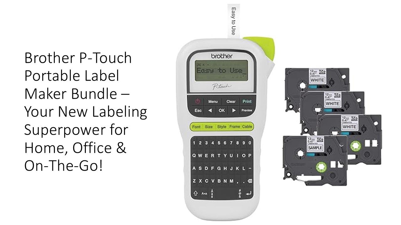 Brother P-Touch Portable Label Maker Bundle – New Labeling Superpower ...