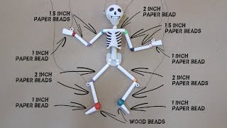 Paper &amp; Plastic Bead Skeleton Marionette Part 1