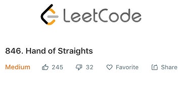 LeetCode Hand of Straights Explained - Java