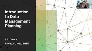 Introduction to Data Management Planning