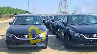 New Maruti Suzuki Baleno Blue, Silver At Dealer Yard - Engine specs Leak