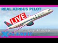 Leaving Gibraltar - Casablanca and beyond with Real Airbus Pilot Live!  ToLiss A321 X Plane 11