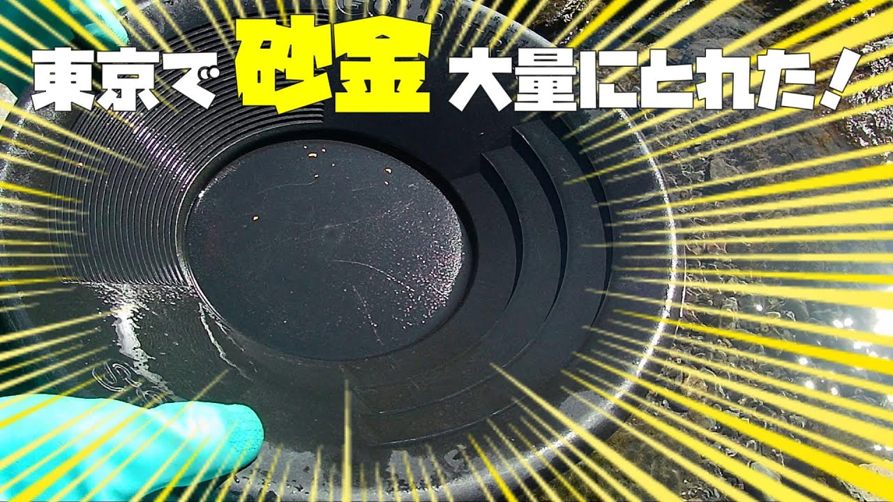 砂金39粒採れたんですけど凄くないですか!?